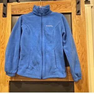 Columbia Blue Full Zip Fleece Jacket Women’s Small